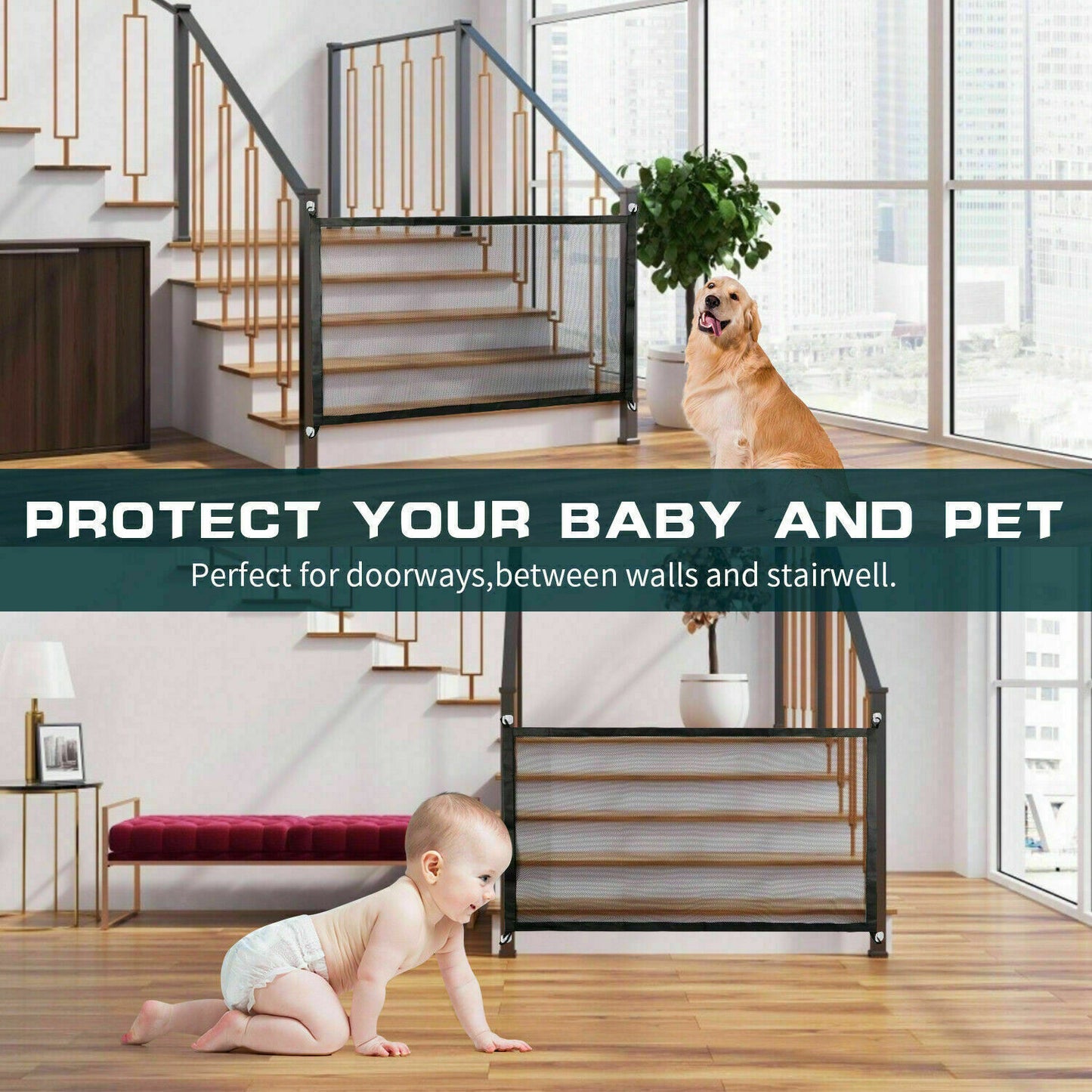 Adjustable Pet Safety Gate